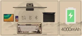 Akko MU02 Mountain Seclusion キーボード本体 Amazon.com: Akko MU02 Mechanical Keyboard with Walnut Wooden