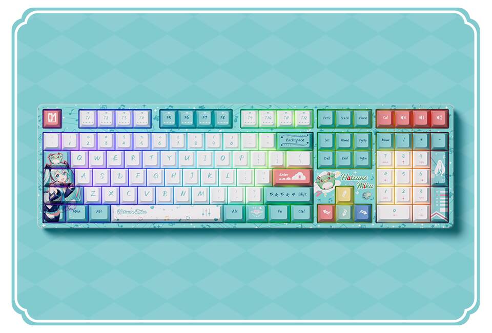 Hatsune Miku 5108B Plus Mechanical Keyboard | Akko Official